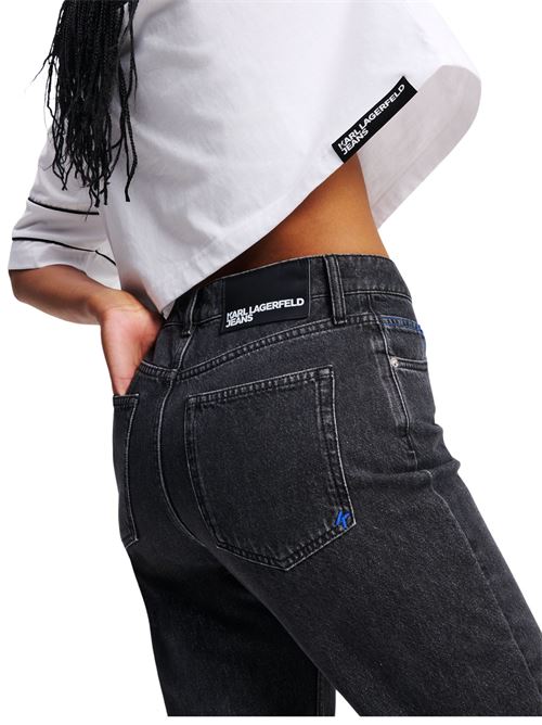 Jeans donna nero in denim Karl Lagerfeld jeans | A2W101381BJ